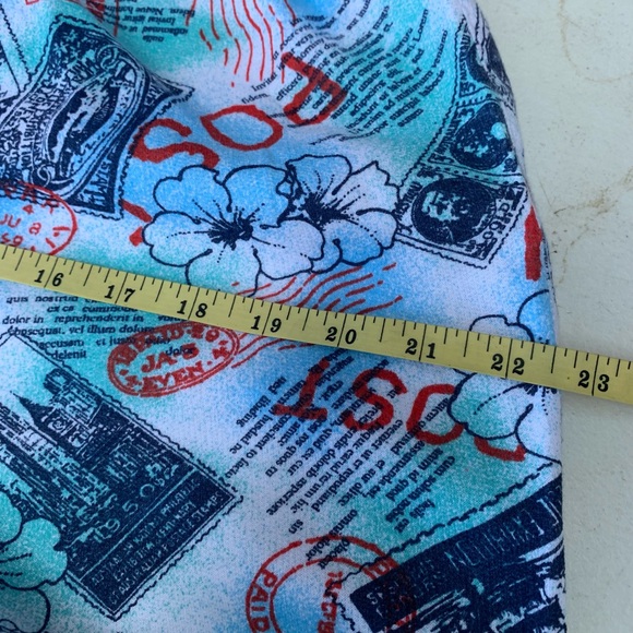 Vintage Postal Stamps all over print tracksuit size M/L. - Picture 12 of 13